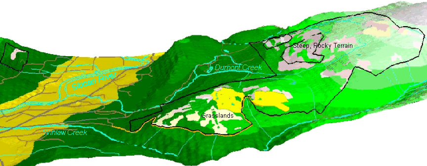 Perspecive view of proposed developments.